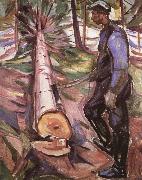 Edvard Munch Lumberer oil on canvas